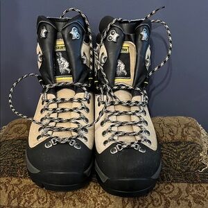 La Sportiva Beige and Black Mountain Leather Boots